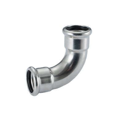 Good price Materiais de encanamento de aço inoxidável Press Tubos Fittings M Perfil 90 graus Cotovelo on-line
